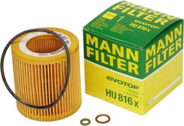 BMW Engine Oil Filter Kit - HU816X Mann 11427953129